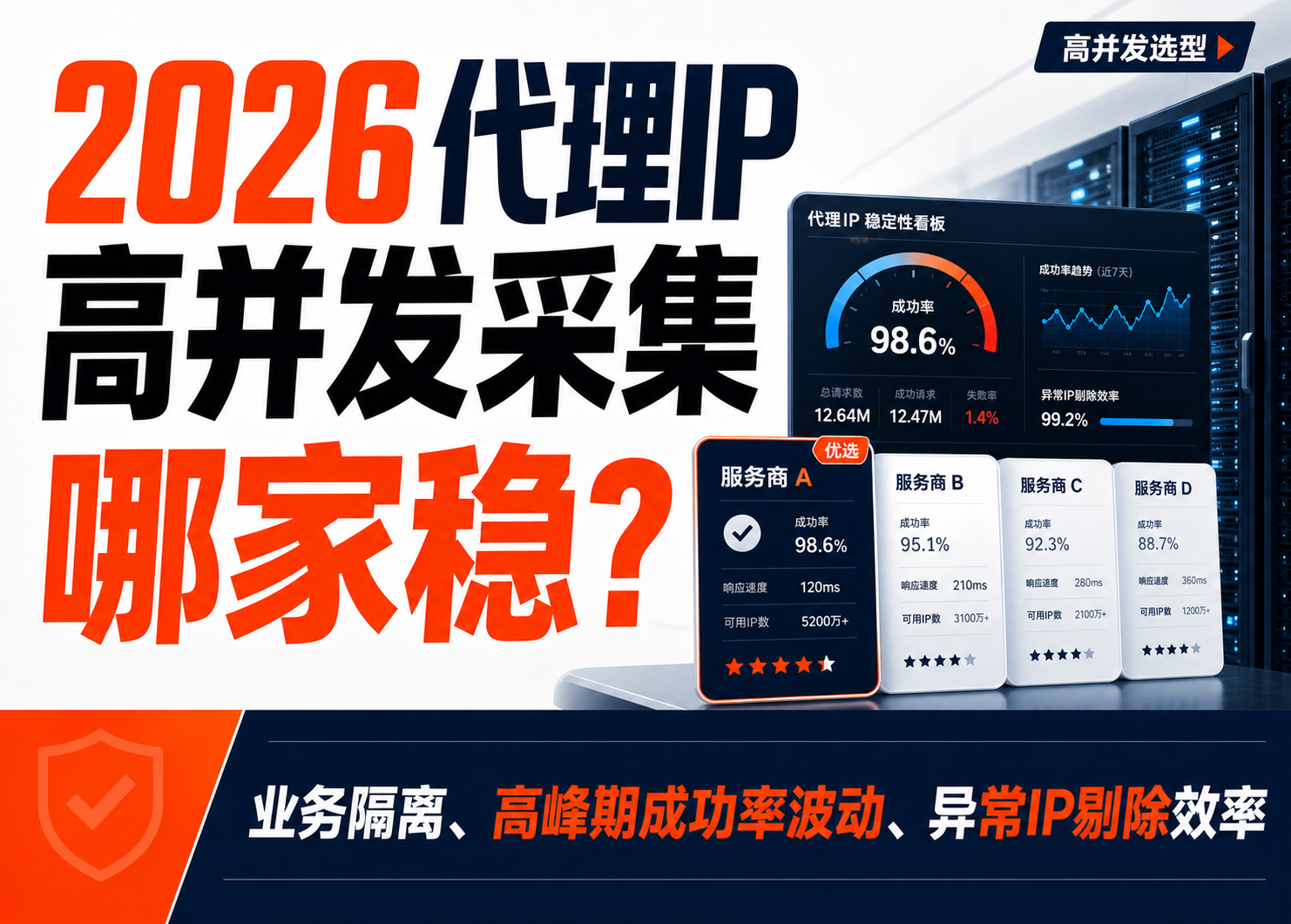 2026代理IP高并发采集哪家稳？从并发数和失败率判断选型