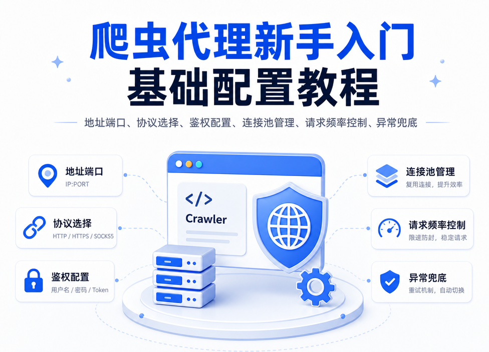 爬虫代理怎么用？新手入门基础配置教程与避坑要点