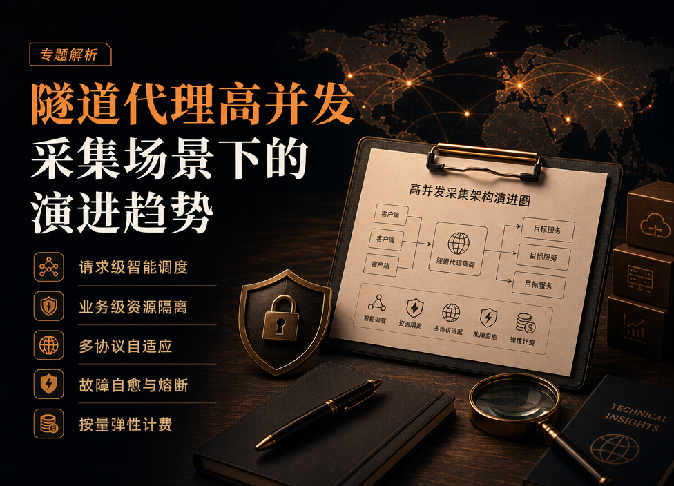 隧道代理的升级方向有哪些？高并发采集场景下的5个演进趋势