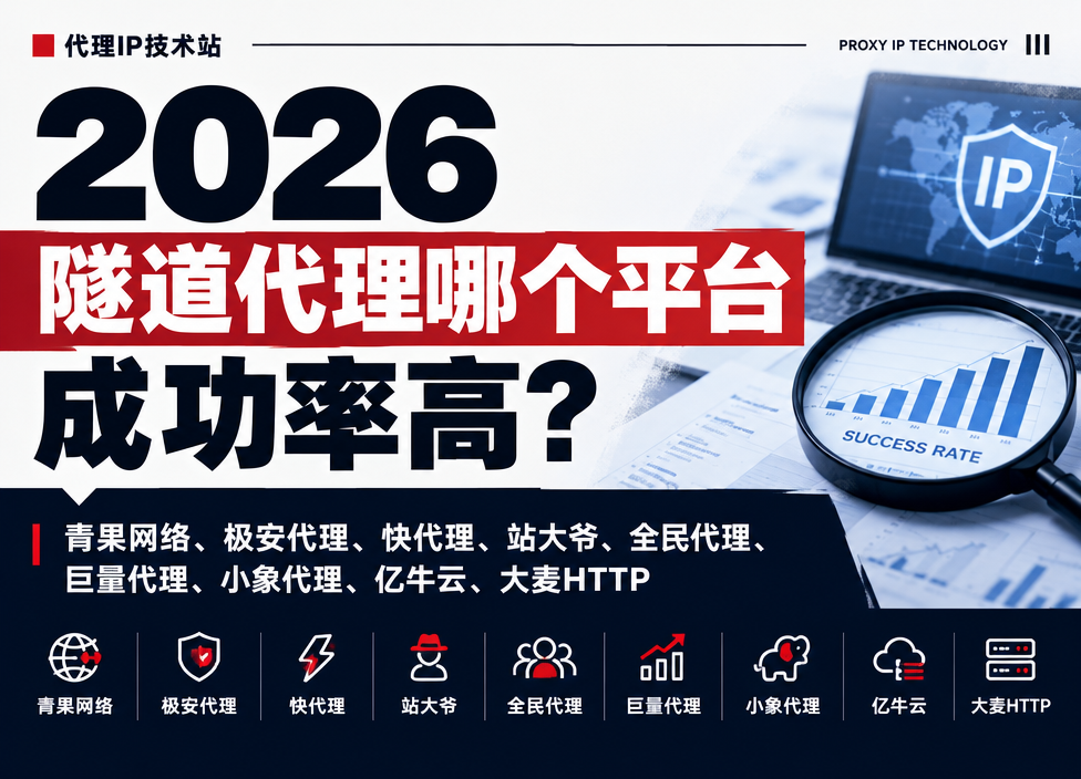 2026 隧道代理哪个平台的成功率高：青果网络、极安代理、快代理、巨量代理&hellip;&hellip;